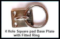 Four Hole Eye Plate With Ring